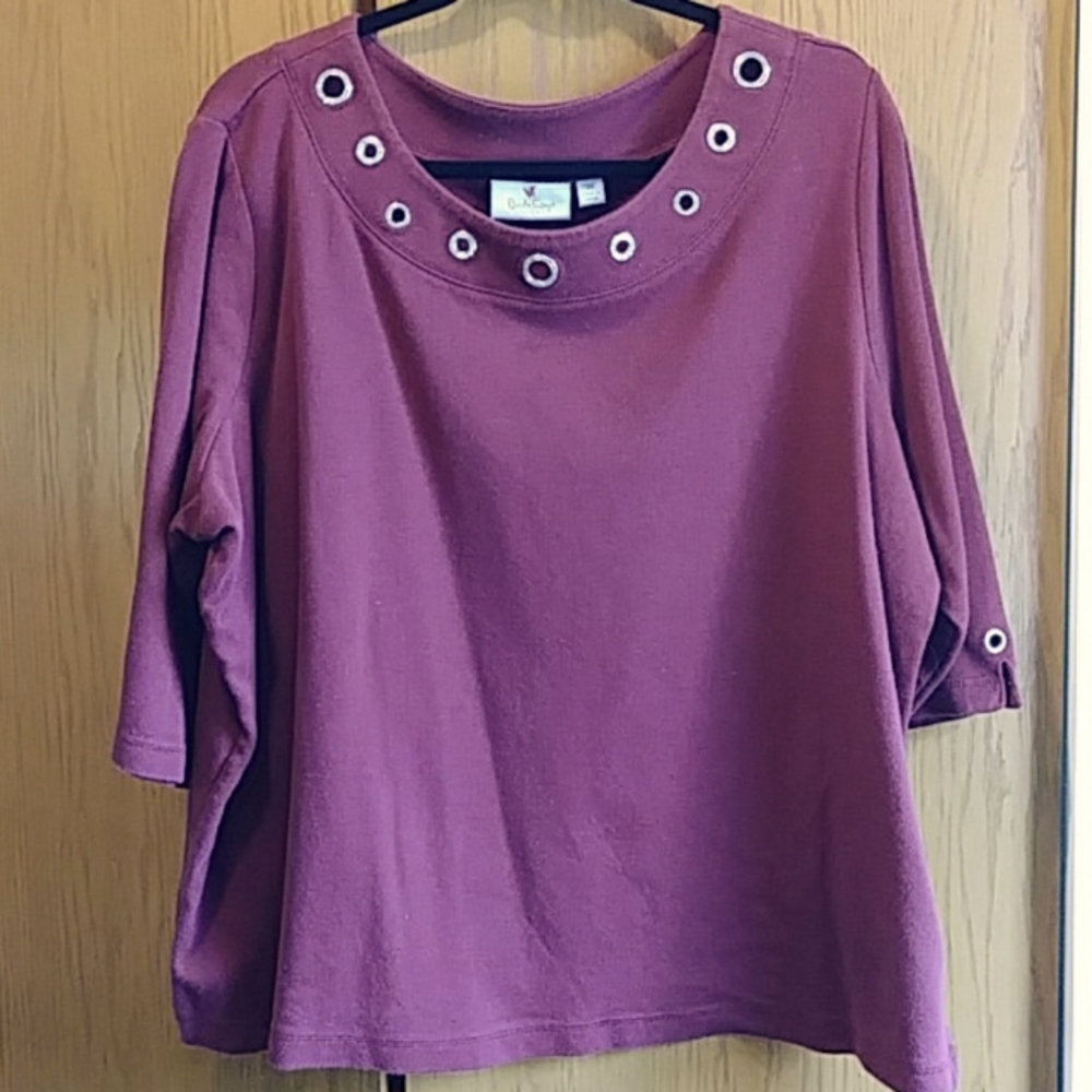 Quacker Factory embellished neckline